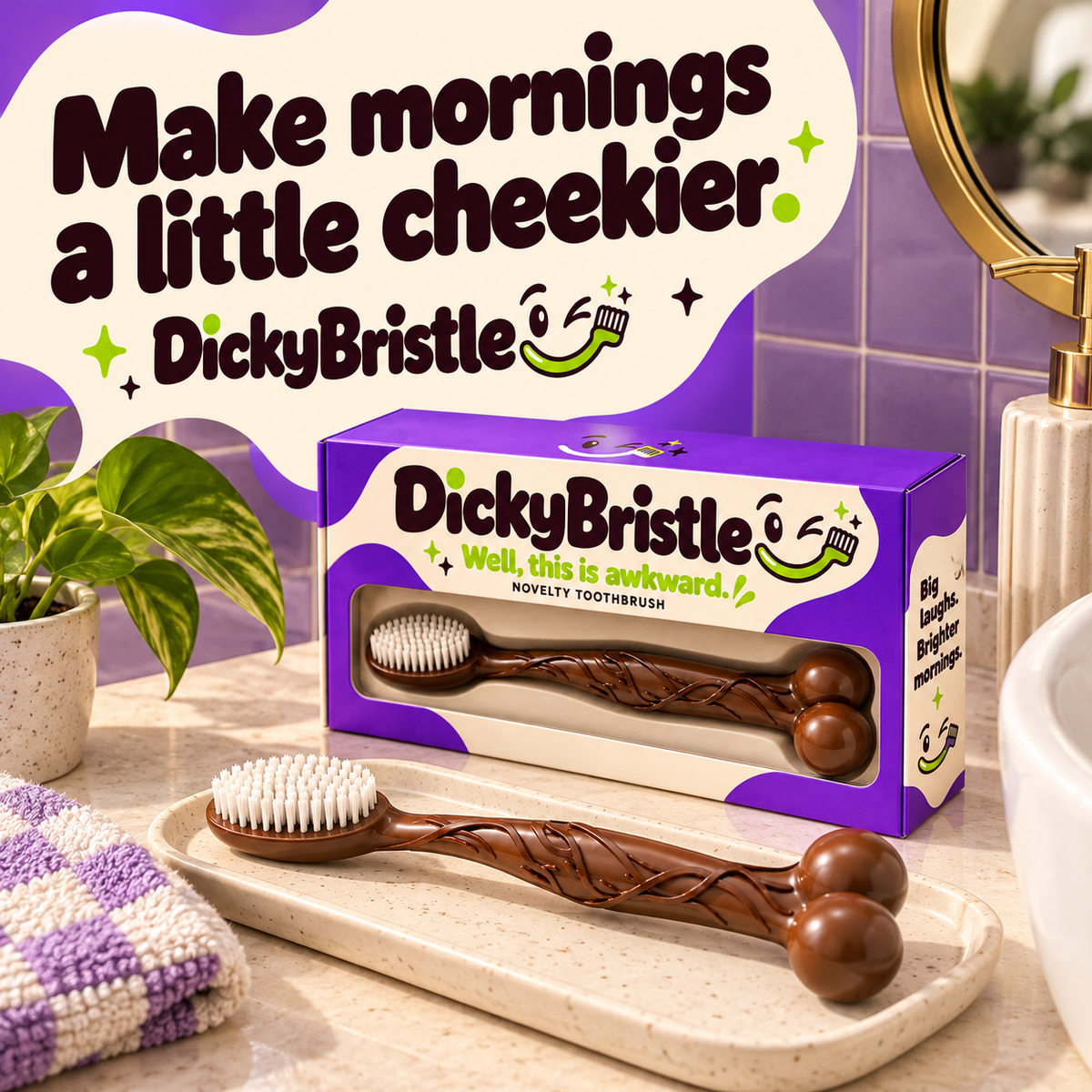 DickyBristle™ — The Cheeky Toothbrush